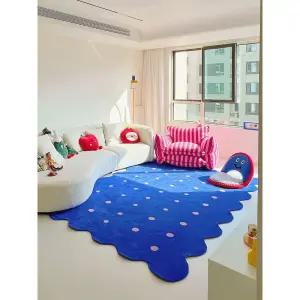 거실 러그 도트 인테리어 러그매트 룸카페트 구름모양 카페트 거실카페트