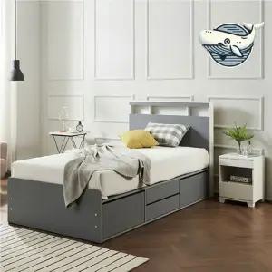 수납형 슈퍼싱글 침대프레임 USB 포근한 hPb5+3LIX