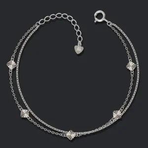 [NS홈쇼핑][미니아트] 92.5 실버 스퀘어 컷팅 체인 은 팔찌[35790435]