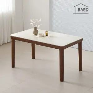 [/착불배송] 레티나 1400 연그레이 포세린 통 세라믹 4인 식탁 테이블 단품