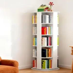 서재 대형 회전책장 360도 책꽂이 거실 틈새 북타워