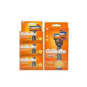 [골드스마일]질렛트 퓨전파워 미세진동 면도기+교체날3입 쉐이빙세트