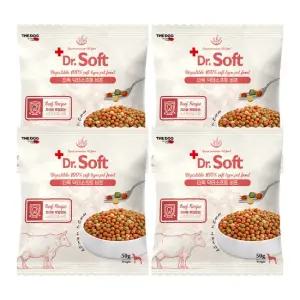 7세 이상 노령견용 닥터 소프트 사료 비프 샘플 200g 50g 4개)