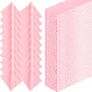 릴로스 300개 안경 청소용 천 극세사 렌즈 카메라 휴대폰 노트북 LCD TV 화면 등 6 x 7 인치 (핑크)