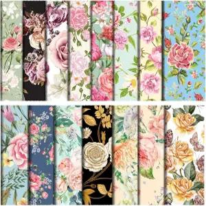 Copkim 24개 꽃 안경 청소용 천 렌즈 재사용 가능한 부드러운 극세사 도구 카메라 휴대폰 화면 6 x 인치