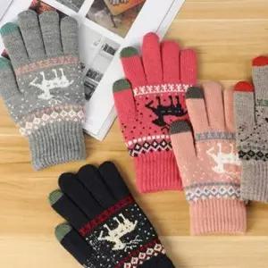 손가락장갑 사슴 니트 터치 장갑 방한 스마트폰 손가락 목도리 방한장갑 가죽장갑 캐시미어장갑