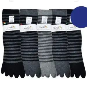 쿨샵 아놀드파마 남성 스트라이프 발가락양말 캐주얼 단목양말 5켤레