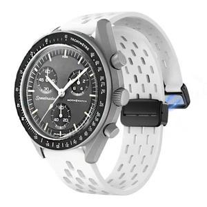 오메가 X 견본 공동 MoonSwatch 밴드 마그네틱 팔찌 NOKIA Withings HR 40mm 스포츠 실리콘 시계 밴드 20mm