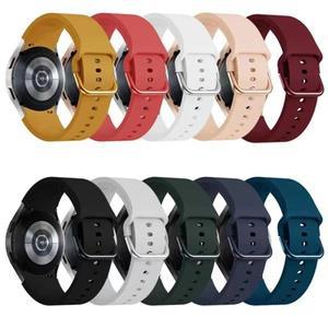 삼성 갤럭시 워치용 실리콘 스트랩, 갤럭시 워치 7, 6, 5/4, 40mm, 44mm 프로, 45mm 팔찌 벨트, 갤럭시 워