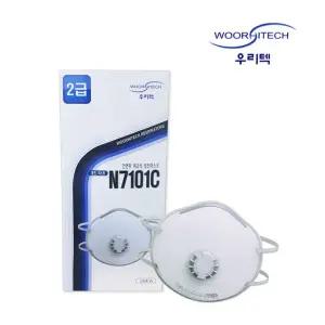 방진마스크 2급 우리텍 N7101C 안면부여과식 20매 dtS6+8aQC