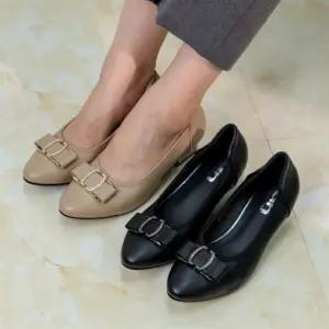 여자 사계절 데일리 정장 미들굽 펌프스