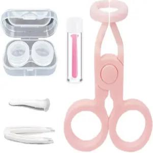 NGUP 컬러 콘택트렌즈 착용 보조 키트 제거 및 삽입 도구 세트 케이스 어플리케이터 플런저 흡입 컵 핀셋