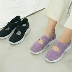 여자 데일리 편안한 니트 메리제인 플랫슈즈