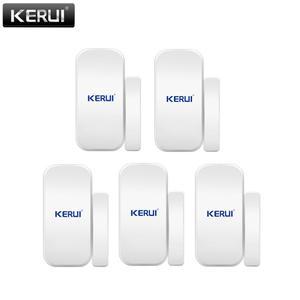 호환 KERUI-무선 도어 윈도우 센서  433mhz  열린 감지기  GSM  PSTN  홈 경보 시스템  집 보안 음성  도난
