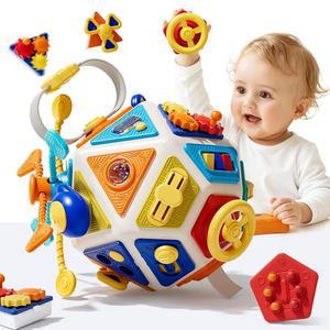 22 U2011IN 큐브 2세 운동 바쁜 장난감 감각 보드 기술 여행용 장난감 몬테소리 활동 개발 미세 소년 소녀용 능동 U20111 기울이기