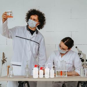 호환 4개입 엘보형 세척병  눈금 표시 좁은 입구 플라스틱 스퀴즈 병  실험실 화학 세척세정용