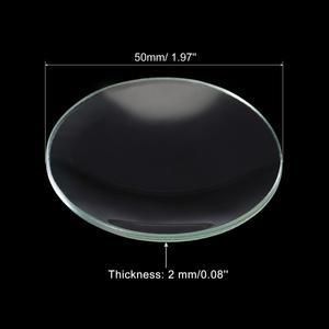 호환 12Pcs 50/60/70/80/90/100mm 시계 유리 비커 플라스크 커버 가장자리 모따기 아크 실험실 증발 접시