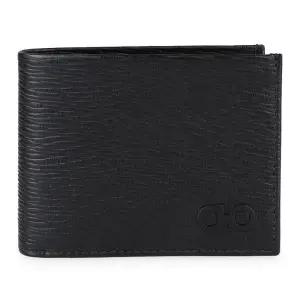 페레가모 남성 더블 간치니 로고 레더 반지갑(블랙챠콜) 66A064 733314