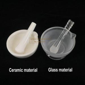 호환 유봉실험실 세라믹 박격포 1pcs 유리 박격포 6/9/12/15/18cm 그라인딩 보울 의학 분쇄기