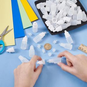 호환 50PCS 3-100ML 리필 가능 플라스틱 짜기 액체 빈 Dropper 병 그림 눈 필수 Oi 저장 용기