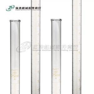 호환 10ml-25ml-50ml-100ml 알칼리 클래스 A 투명 유리 실험실 화학 장비용 고무 튜브 흰색/갈색 뷰렛