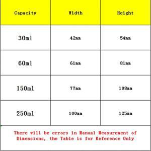 호환 30/60/150/250ml 내구성 유리 알코올 버너 램프 병 실험실 용품