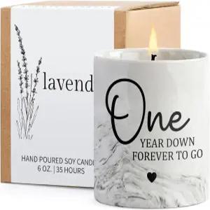 여자친구 남자친구를 위한 1주년 기념 캔들 부부를 결혼 선물 애니버사리오 아내 남편 약혼자를 6온스