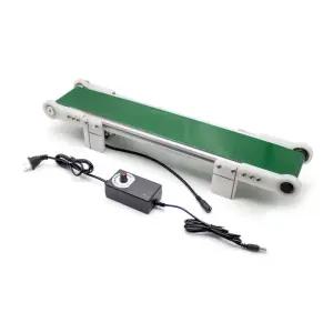 PP 브래킷 마이크로 데스크톱 컨베이어 벨트 DC 12V DIY 전기 엘리베이터 모델 마찰 실험 장치 속도 조절