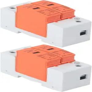 2Pcs SPD 보호 장치 DIN 레일 장착 하우스 체포 보호기 2P 420V RMU1-C20/40/60 라이트닝 장치(Imax 40kA)