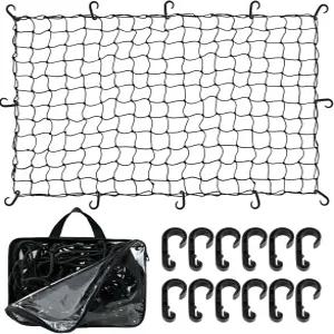 트럭 침대 지붕 랙을 위한 22 x38 카고 네트 포드 도요타 쉐보레 캐리어 여행 캠핑 무빙 액세서리를 후크