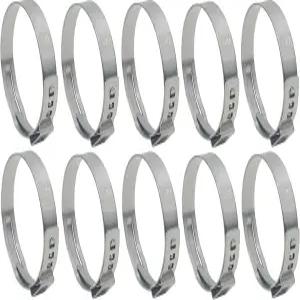 OCS 부품 - 오이티커 이어 클램프 167 시리즈 304 스테인리스 스틸 38.1mm 크기 팩 10 밴드 치수 7 x 0.6mm