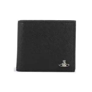 26SS ORB 은장 로고 반지갑 블랙 5115003MM S0021 N401