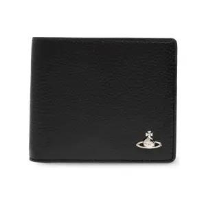 26SS ORB 은장 로고 반지갑 블랙 5115003MM S000D N403