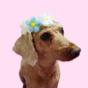 고양이 목걸이 토끼옷 애견스카프 꽃 고양이방울 반려동물 S