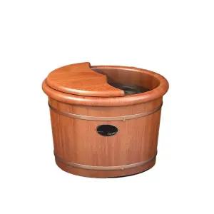 가정용 족욕기 발지압 족욕통 편백나무 족욕대야 발마사지