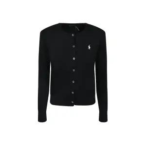 26SS 포니 로고 자수 크루넥 가디건 블랙 211971871 005