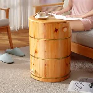 원목 족욕통 습식 편백나무 건식 보온 각탕기 삼나무