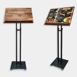 우드 메뉴판 거치대 스탠드 보면대