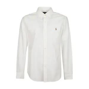 폴로 포니로고 화이트 남성 옥스포드 셔츠 710792041001