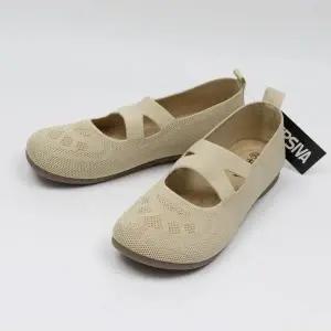 [하프클럽/다잇템]여성 스웨터 스트랩 크로스 통풍성 플랫슈즈