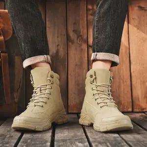 남성 2컬러 스트릿무드 데일리 하이탑 스니커즈 워커