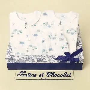 [롯데백화점]타티네쇼콜라 포레우주+상하복세트(출산50일백일선물세트)TNPMQX032W-134