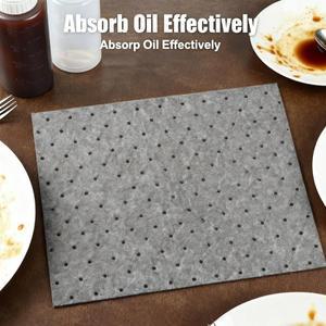 호환 110개 오일 흡수 패드 유출 매트 기반수성 액체용 스필 가정용 차고용 캐치