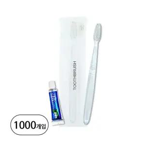 (양치세트) DM PS 미세모칫솔 + 페리오튜브 5g 치약 사면포장 1000개입