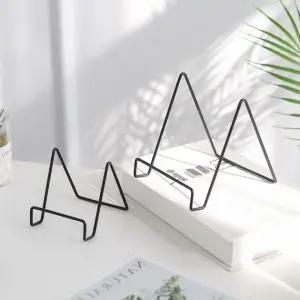 탁상용 철재 액자 잡지 미니 거치대 이젤 (블랙/스몰)