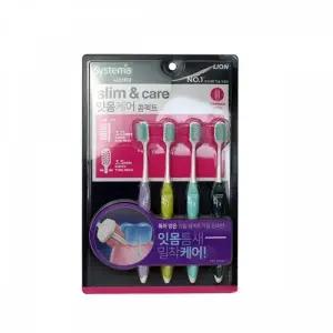 TBZ BTM 라이온 시스테마 잇몸케어 칫솔 콤펙트 4입