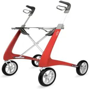 ByACRE 카본 울트라라이트 롤레이터 워커 정리 가방 와이드 트랙 18.5인치 x 24인치 시트(W H) 빨간색