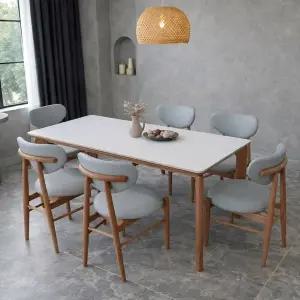 [인터데코]오래써도 새것같은 세라믹 6인용 식탁 (의자6) TP1126 (착불)