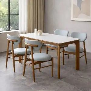 [인터데코]오래써도 새것같은 세라믹 4인용 식탁 (의자4) TP1124 (착불)