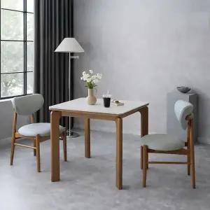 [인터데코]오래써도 새것같은 세라믹 2인용 식탁 (의자2) TP1123 (착불)